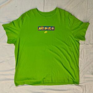 Nike Men's Just Do It T Shirt 3XL Lime Green Blue Yellow Orange
